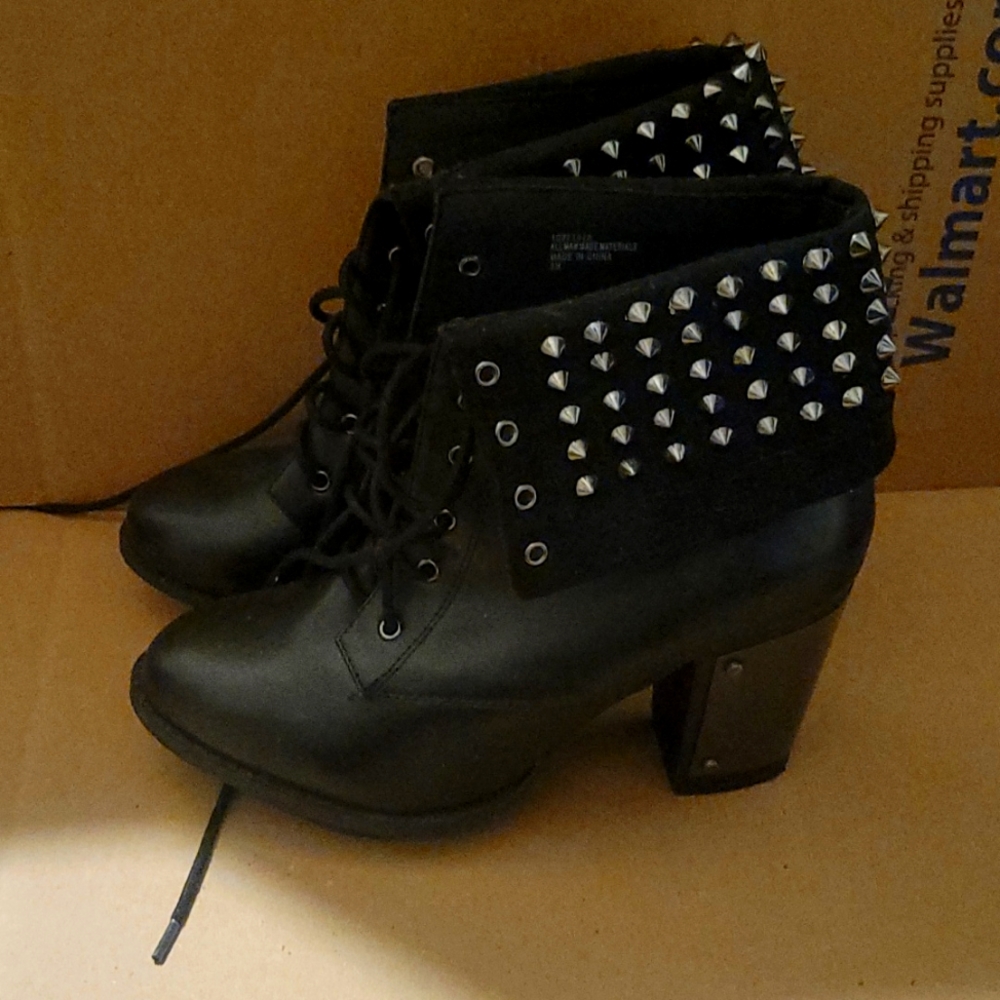 Studded booties